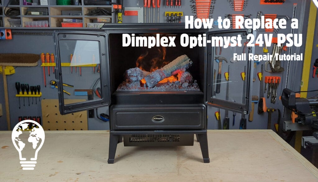 How to Replace a Dimplex Opti-myst 24V DC Power Supply Full Repair Tutorial